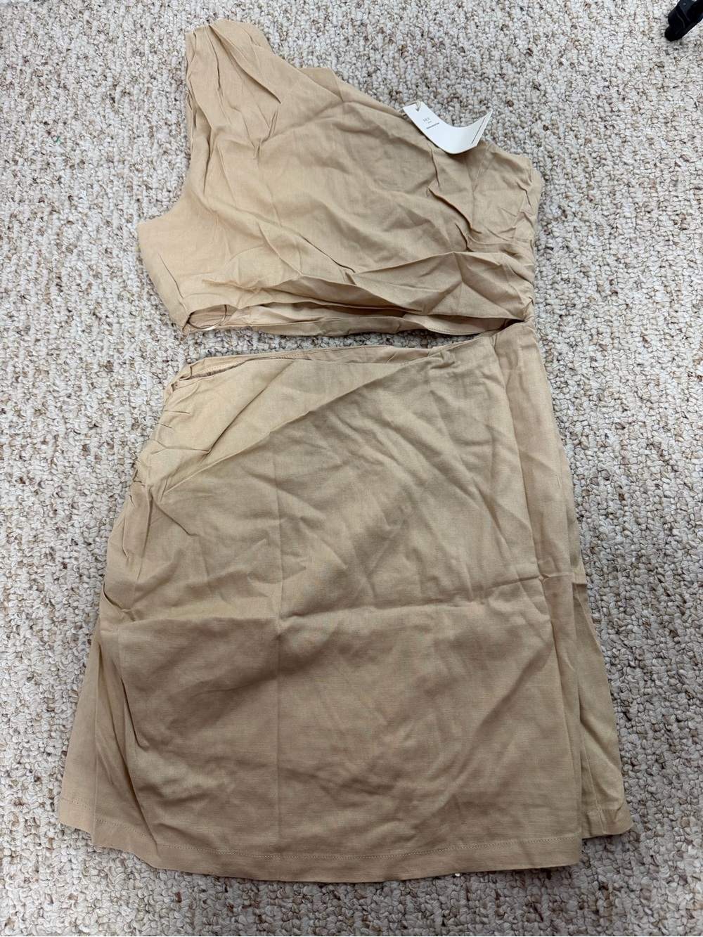 Riot Swim Piper beige  sexy cut out dress new with tag size